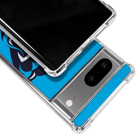 NFL Carolina Panthers Large Logo Google Pixel 8a Clear Case